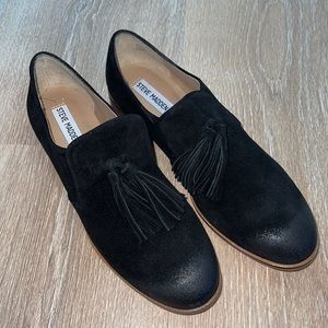 NIB STEVE MADDEN CREATE TASSELS LOAFER BLACK